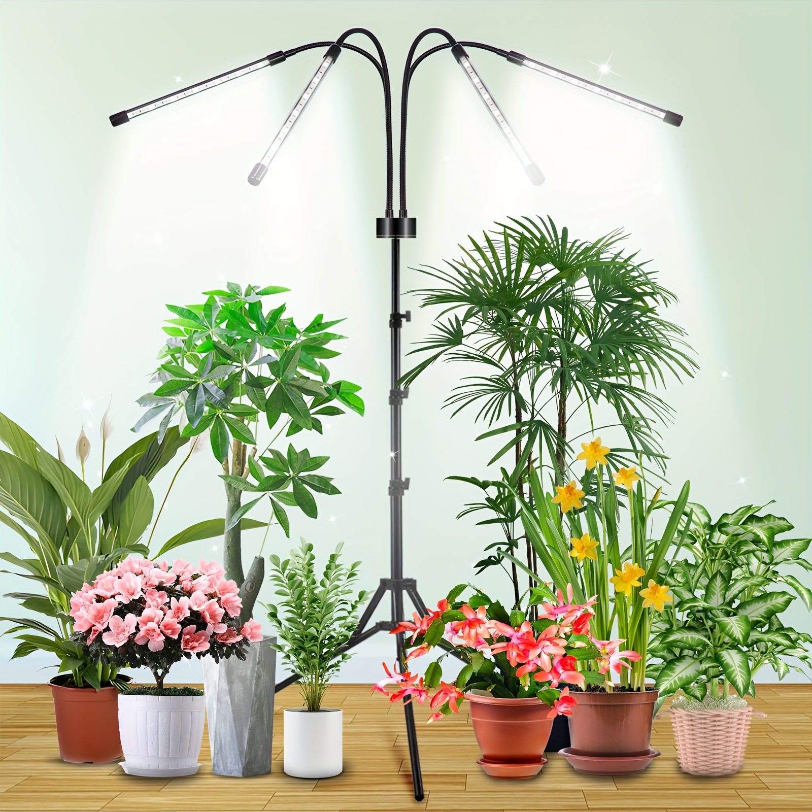 

1-pack Indoor Plant Grow Light, 80 Led Grow Lights, Full Spectrum Sunlight Light For Indoor Plants, New Stand Plant Grow Light, 3/9/12h Timing Setting, 20%-100% Brightness Adjustment