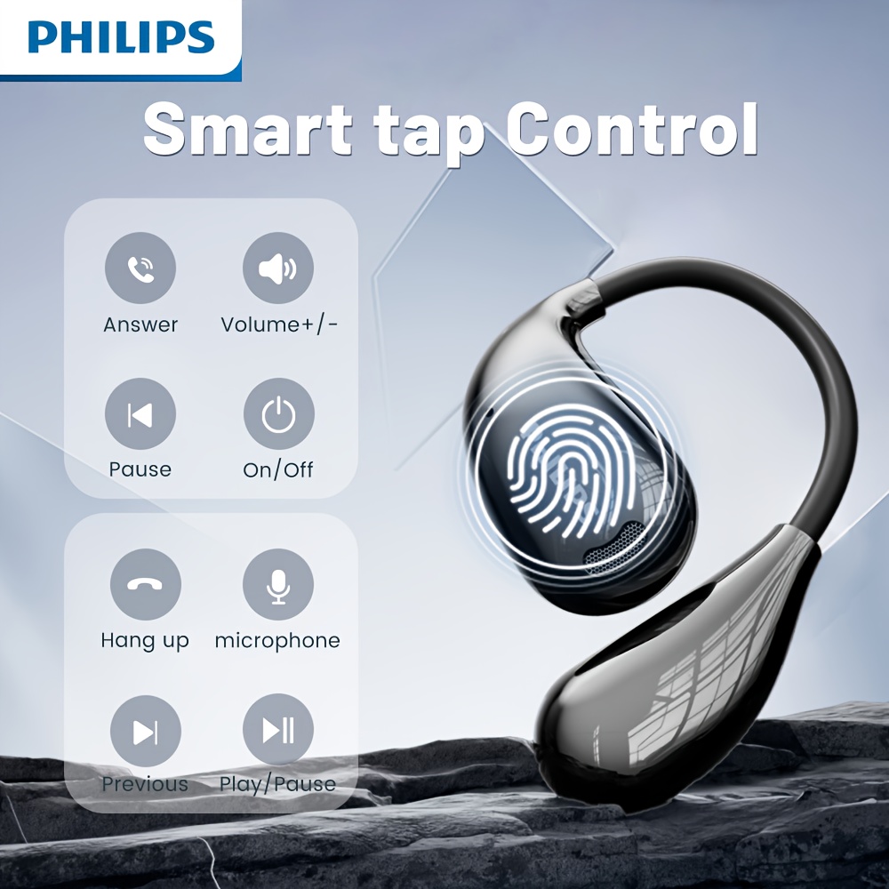 PHILIPS 2025 Draadloze Oordopjes - Laatste V6.0 Upgrade, met Lage Latentie, Lange Batterijduur, Geluidsisolatie en een Microfoon, Ideaal voor Gaming, Sport en Muziek. Perfect voor Atleten of Iedereen die Koptelefoons gebruikt voor Langere Tijden