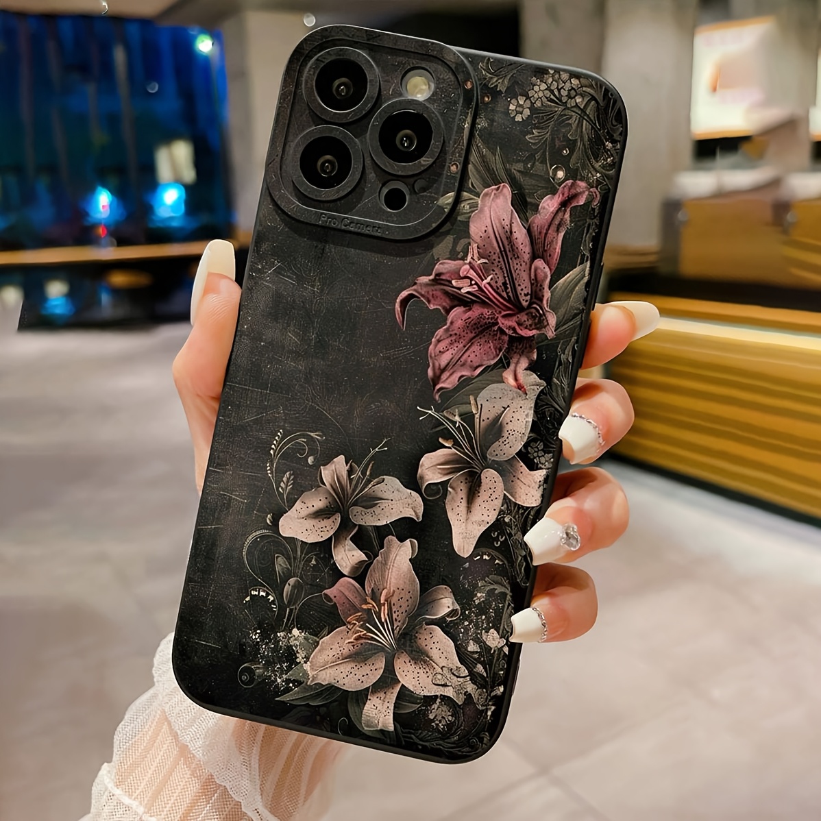 TEMU Phone Case - The Case For Mobile Phones Combines Classical Luxury With A Comfortable Feel, Providing Effective Protection Against And Drops.