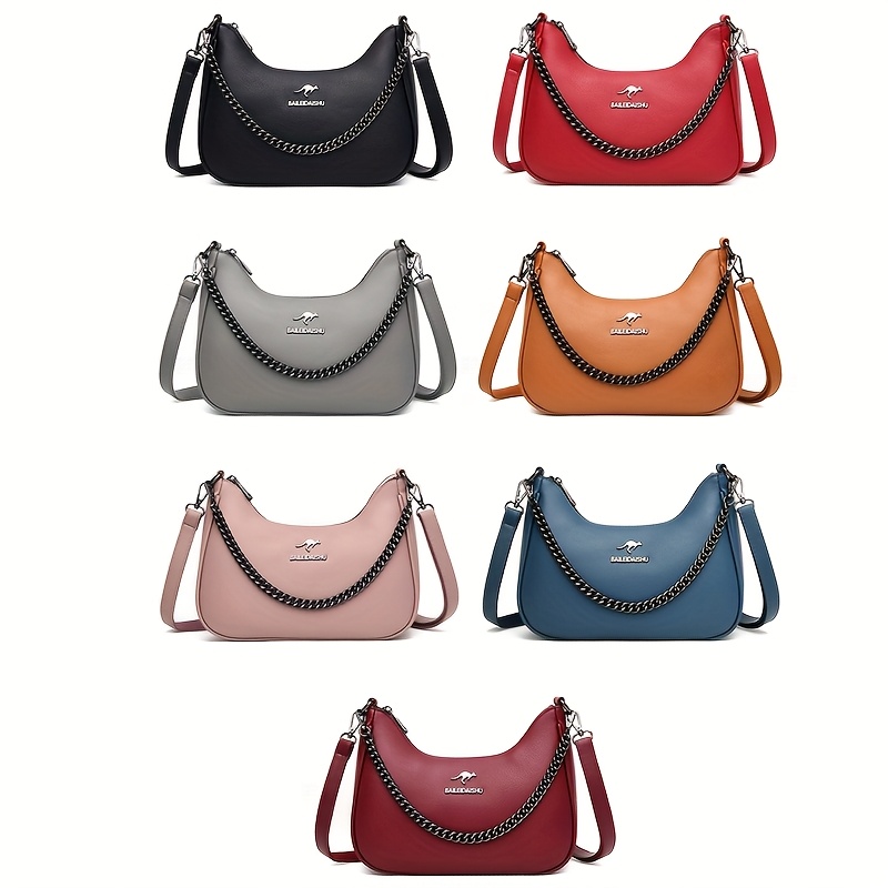 ogehuafee womens lightweight synthetic crossbody bag detachable adjustable strap zipper closure premium stitching for commuting travel work shopping grey yellow black Product details 2