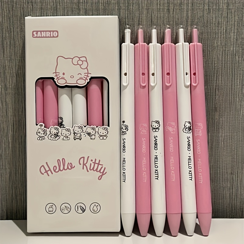 

Sanrio Neutral Pen, Issued 1 Pen Hello Kitty Cute Gel Pen - Quick Dry 0.5mm Fine Tip, - Suitable For Brush Calligraphy