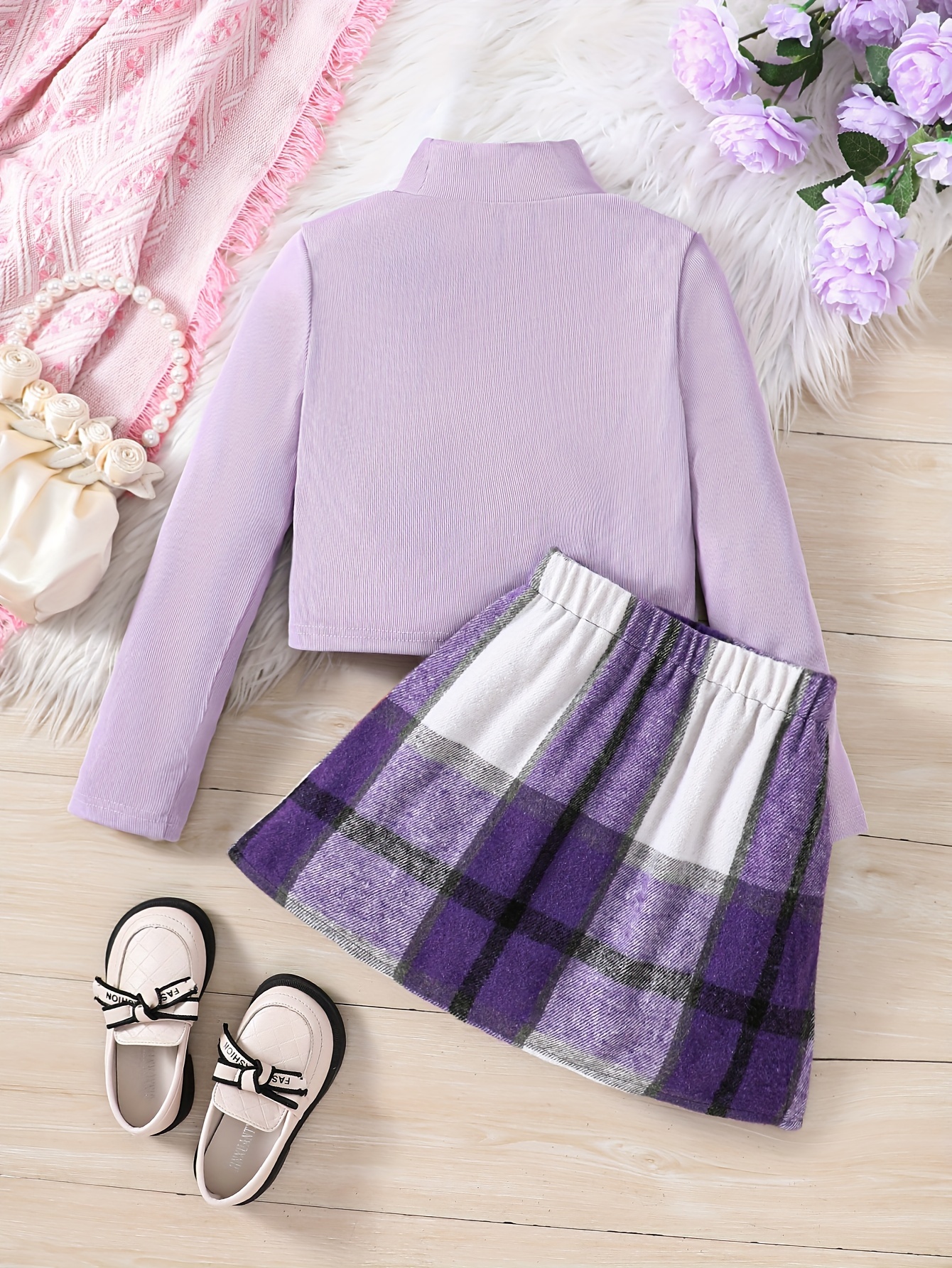 Jupe Tea Collection Fille Taille 10 – Coton à Carreaux Multicolore – TBE