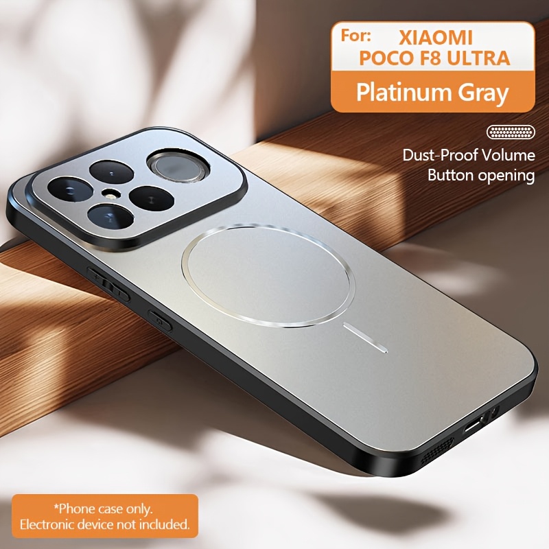 TEMU Custodia per Telefono: Custodia in Acrilico con Anello , Adatta per Xiaomi POCO F8 PRO/F8 ULTRA, Bordo e Schiena , Custodia Antishock, Design