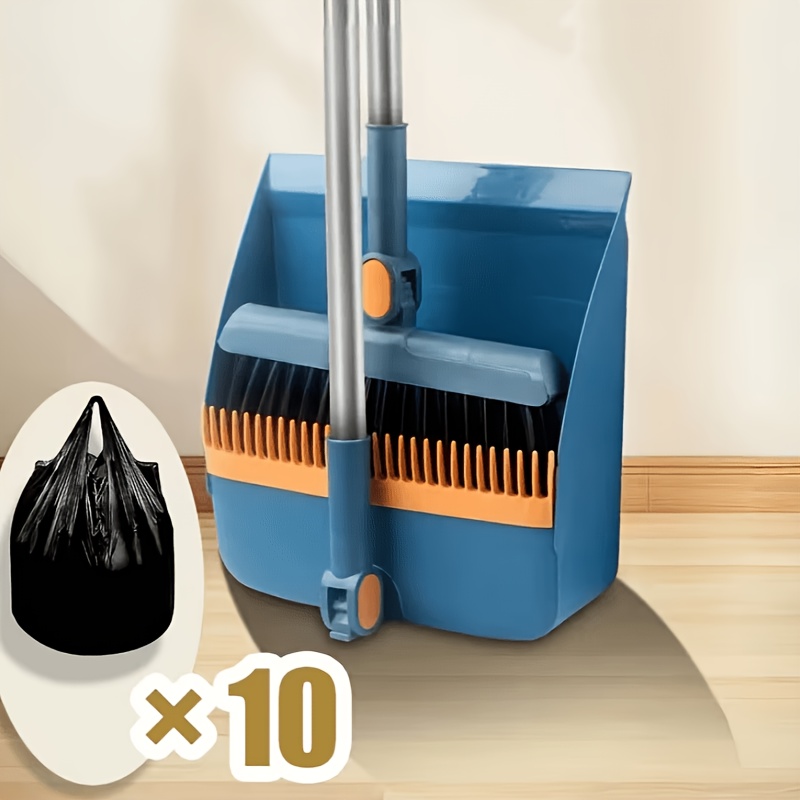 TEMU 3-in-1 Foldable Broom With Dustpan Combo Set, 2-in-1 Cleaning Flexible Design Removal Dorm Room Essentials For Home Office Cleaning, A Versatile
