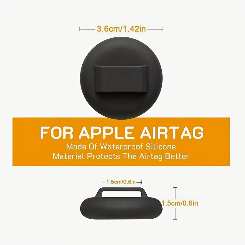 1pc compatible for   airtag case suitable for cat collar dog collar protective cover soft cover with airtag holder for collars up to 0 6 inch fits for small pets puppies collar airtag device not included Product details 1