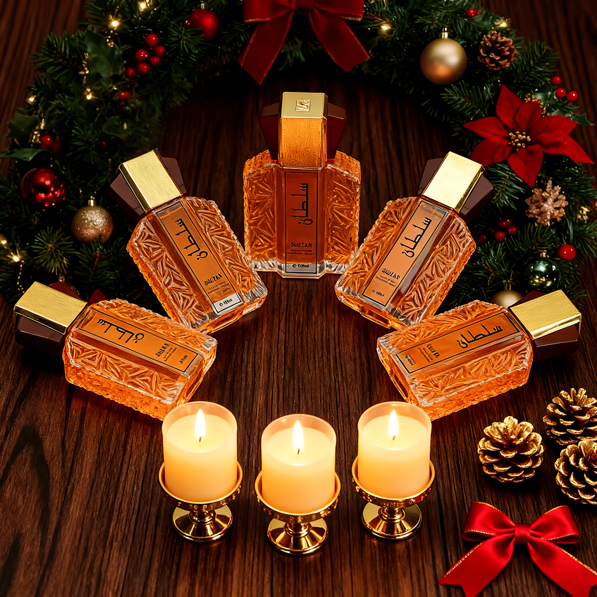 Image of 100ml* 5pcs Men's Fragrance Set | Classic Oriental Arabian Style | The Perfect Christmas Gift For Him | Suitable For Occasions, Business Meetings, And Outdoor Travel