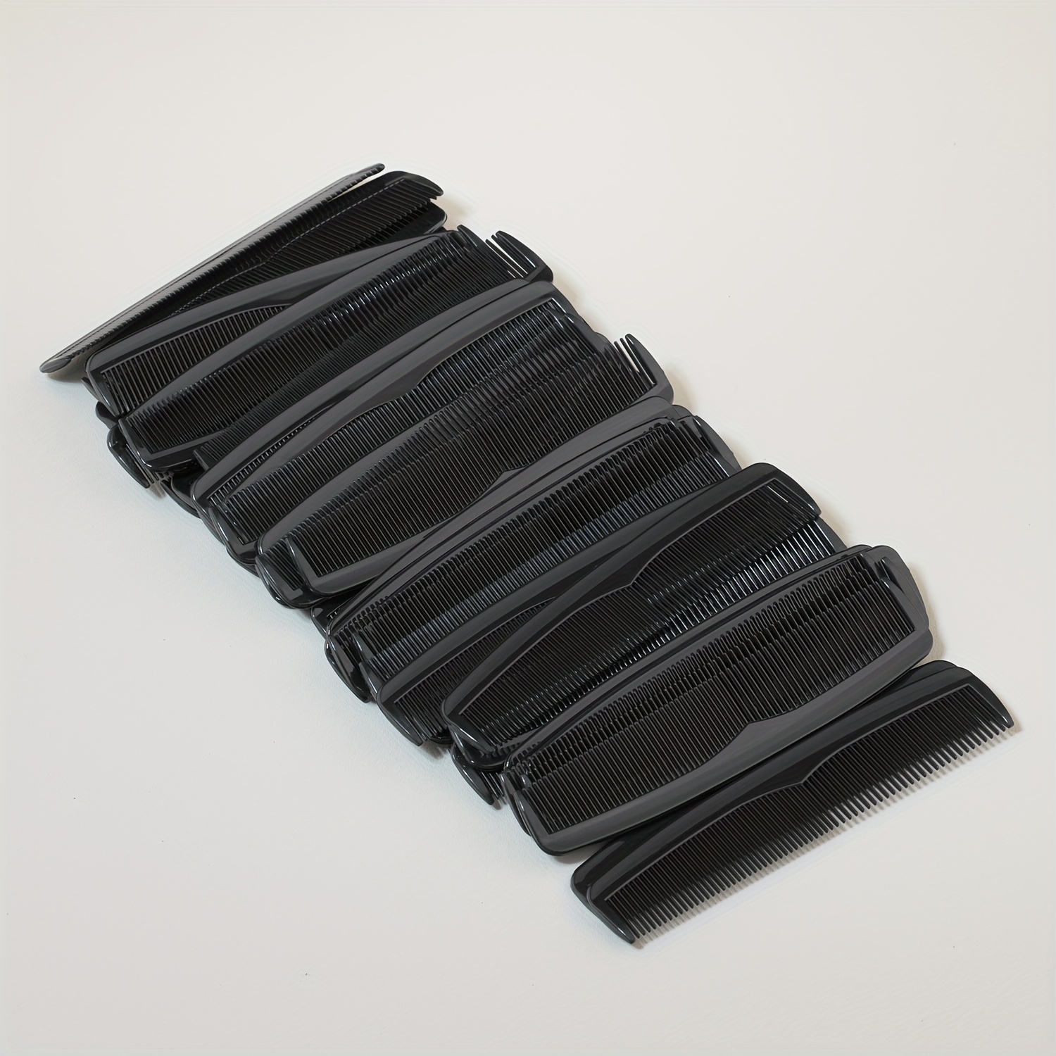 50pcs ABS Handle Pocket Hair Combs for All Hair Types
