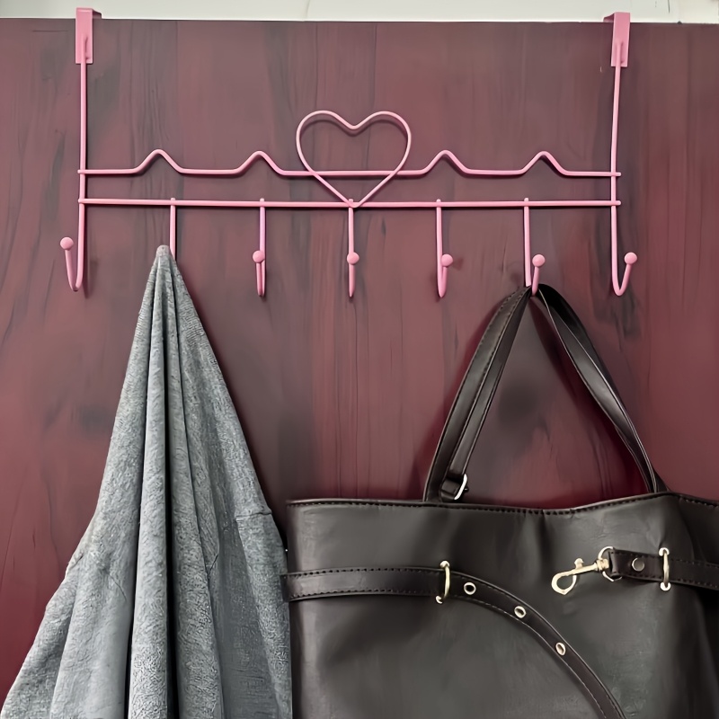 

Easy-install No-drill Over-the-door Heart Storage Rack - Multi-, Contemporary Design