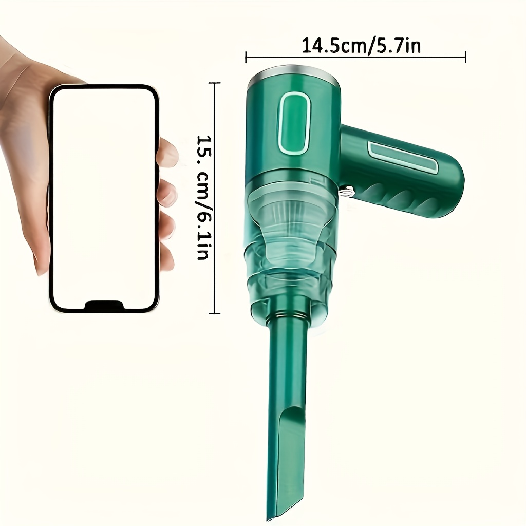 Ekolzp Draagbare Autostofzuiger, Oplaadbare Handheld Autostofzuiger, Draadloze Autostofverwijderaar, Cycloonstofzuiger, Draadloze Stofzuiger