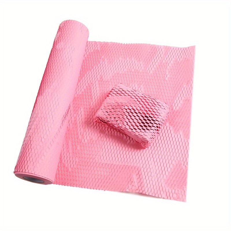 

Pink Honeycomb Paper Cushioning Packaging Wrap - High-quality Shockproof Protective Paper For Gifts And Shipping