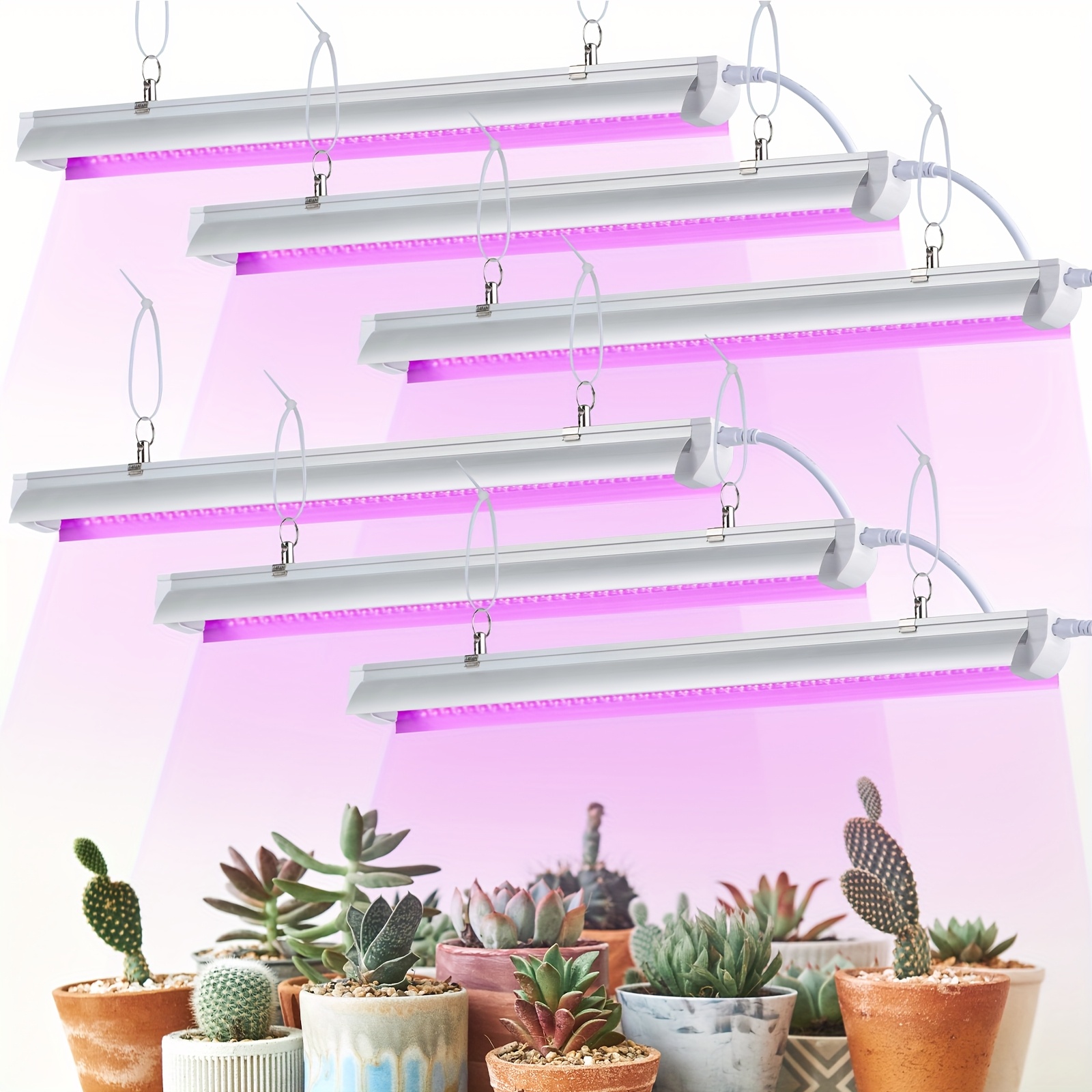 grow light 2ft t8 150w 6 x 25w 900w equivalent - Temu