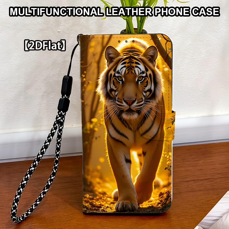 TEMU Phone Case - Forest Pattern Magnetic Closure Full-coverage Anti-drop Phone Case, Suitable For Galaxy A22 5g/a21s/a20s/a17/a16/a15 4g/a14 4g/a14