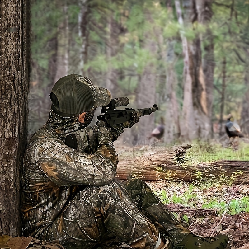Large Size Water-Resistant Ripstop Mens Camo Hunting Pants With 9 Pockets For Turkey Hunting