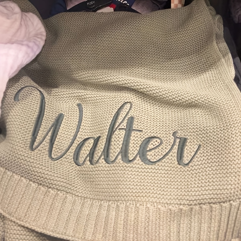 Custom Embroidered Blanket, Soft and Durable, Machine Washable
