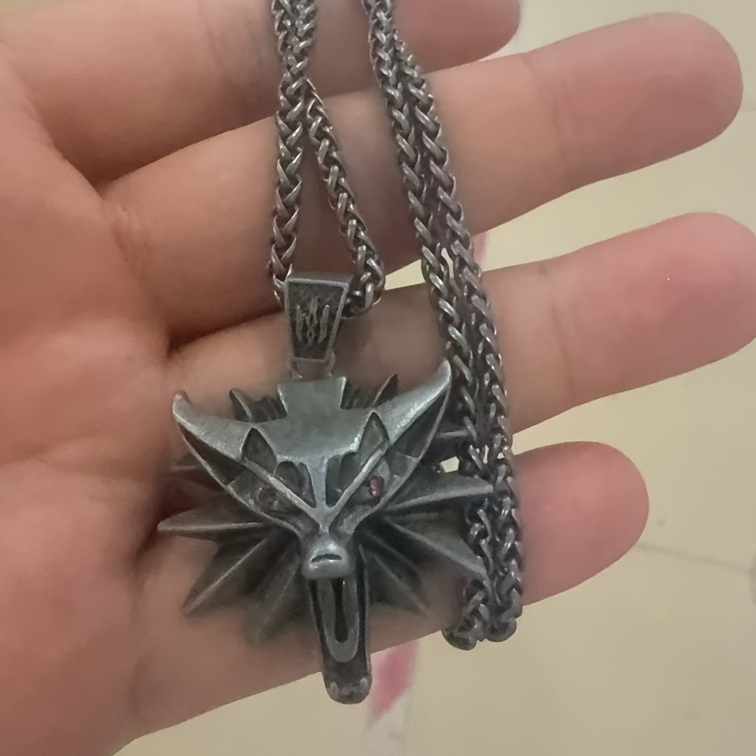 Grey Assistant 3 Pendant Necklaces, Sheep And Wolf Head Necklaces As Male Gifts