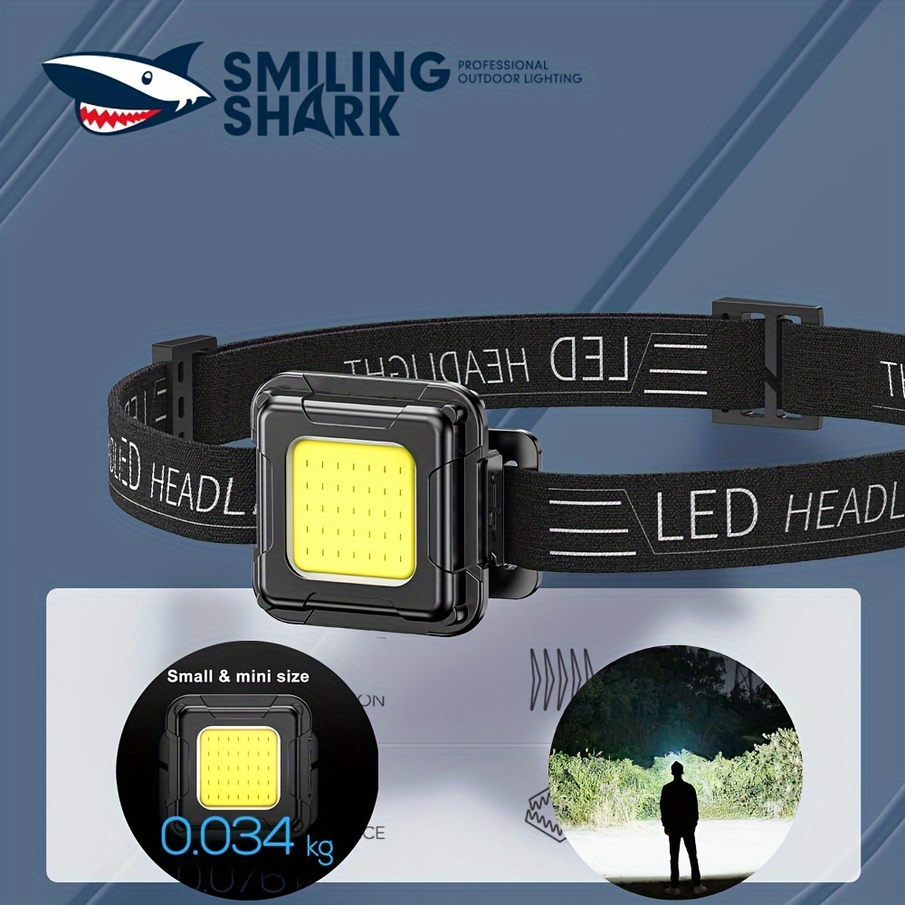 1 Pc USB Rechargeable LED Headlamp, Super Bright Mini Headlight, Waterproof  Flashlight, 4 Modes COB Head Lamp For Outdoor Fishing Camping Running Cycl