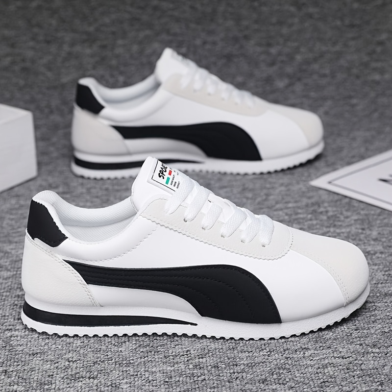 Baskets Vintage Homme Style Rétro Baskets, Chaussures Vintage Forrest Gump pour Homme, Chaussures de Loisirs Légères et Respirantes à Blocs de Couleur, Chaussures de Skate Basses Polyvalentes pour les Trajets Quotidiens et le Sport