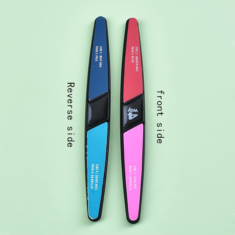 4-sided Polishing Strip Polishing Block Nail File Styling Polishing Nail File Grinding Strip Manicure Tool Sponge Rub ，for Toenail& Foot Clean