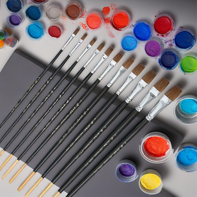 9112 Painting Brush Set with Free Storage Box, High-Quality Brushes