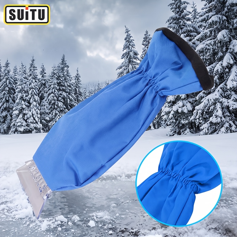 TEMU Suitu Car-mounted Ice And Snow Scraper, Lightweight Design Winter Tool, Portable Heated Ice Scraper, Flexible Ice Scraper, Glass Scraper, Car