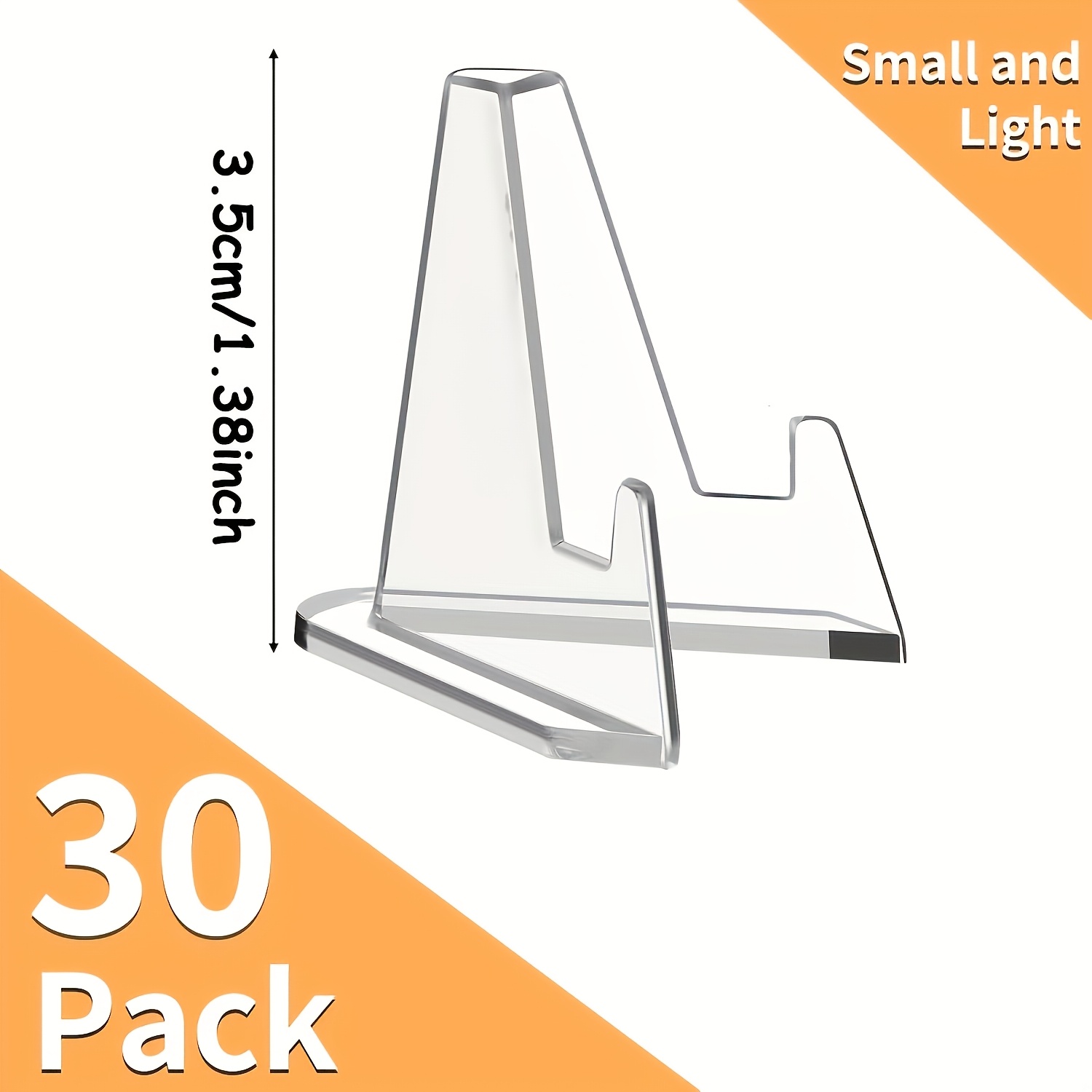 Top pick30 Pack Arcylic Card Display Stands, Mini Clear Easel Stand Holder for Sports Graded Challenge Coin Trading Baseball Psa Football Card, Christmas, HalloweenOpen in new tab.