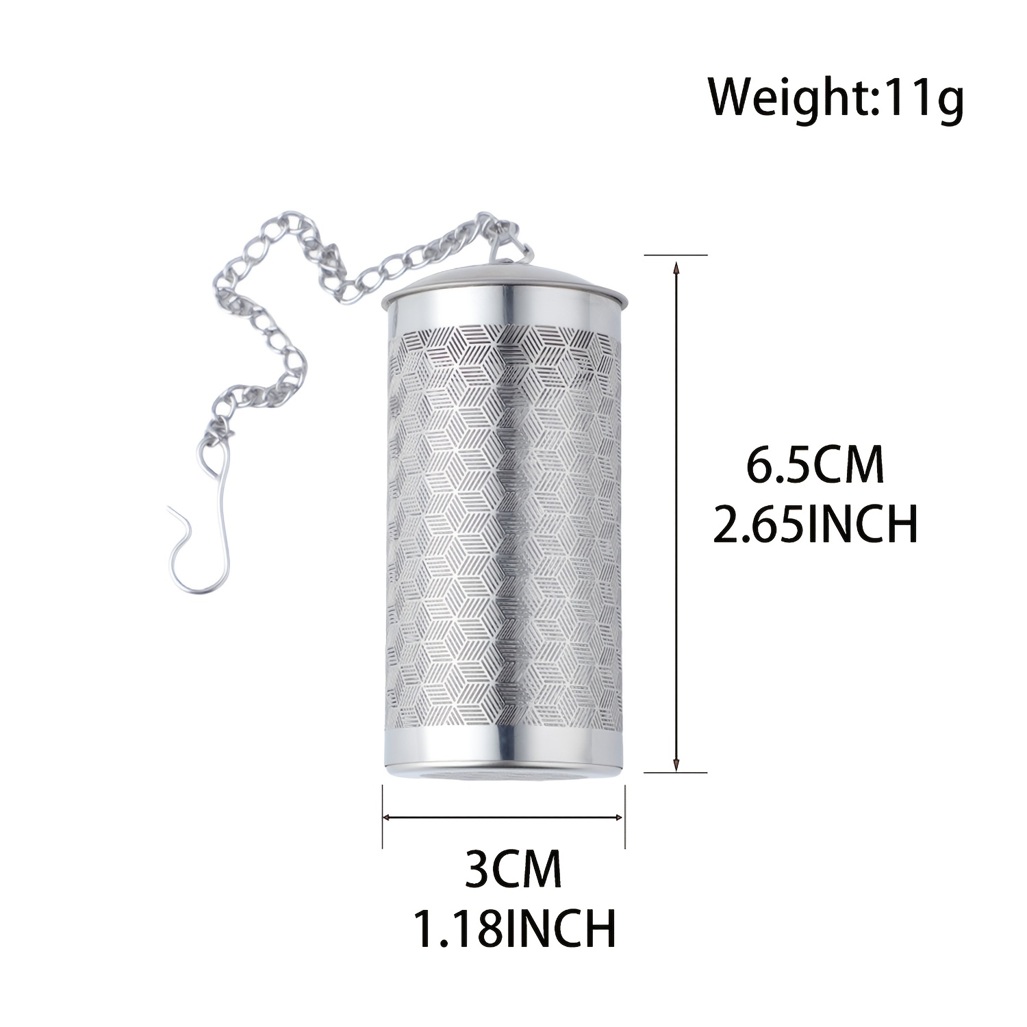 TEMU Infusor de té de acero inoxidable, colador de té para tetera, filtro para preparar té de bolsitas y de , accesorio de herramienta simple para