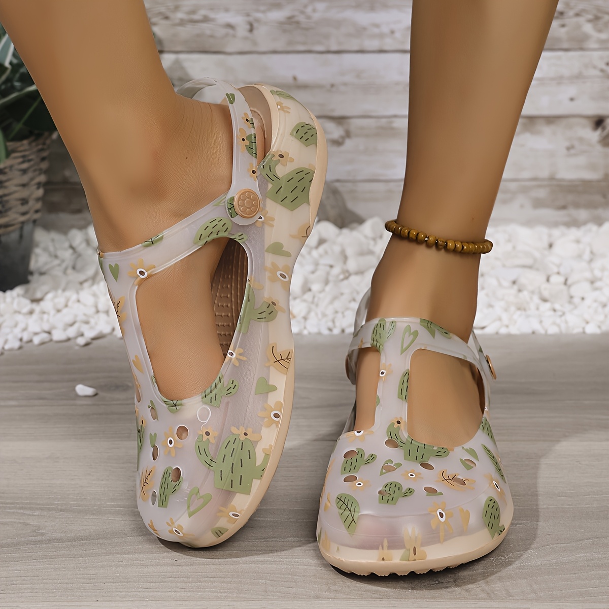 womens summer floral eva sandals anti slip platform   with soft sole round toe cushioned insole for casual   walking poolside   decorative   antislip construction Product details 0