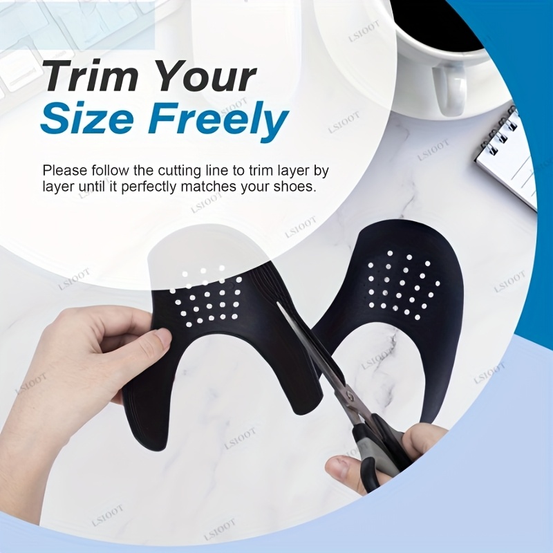 Set of 4 Shoe Crease Protectors Designed to Stretch The Toe Area of Sneakers And Prevent Wrinkles And Folds.