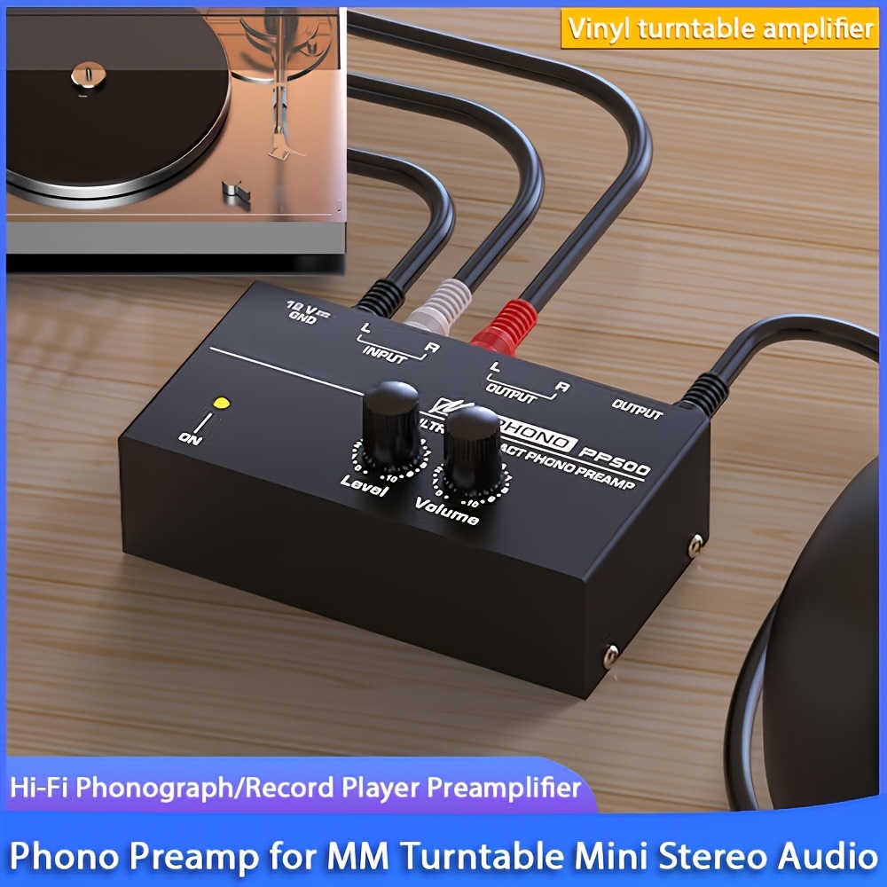 preamplificador vinilo hi fi jack auriculares trs rca Temu Brazil