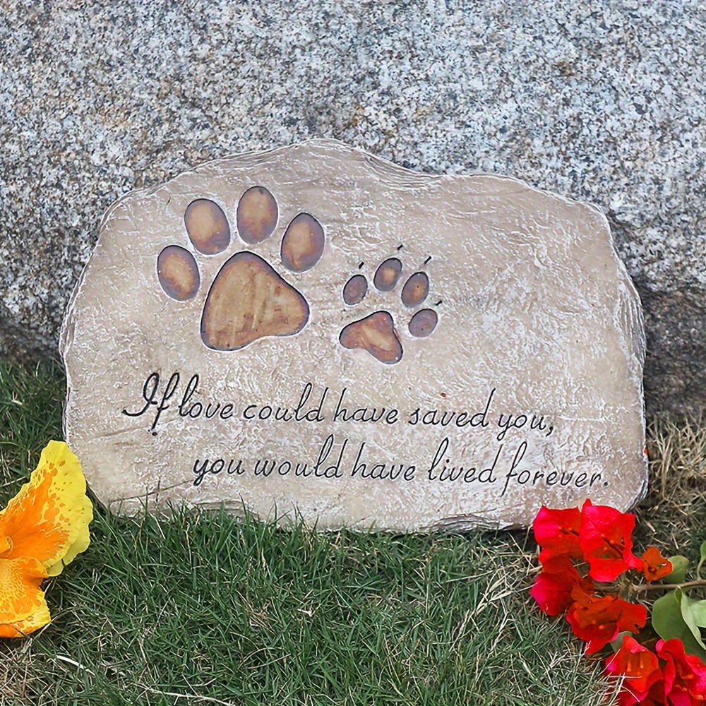 

Pet Memorial Stone Marker For Dog Or Cat, Garden Stone For , Pet Grave Headstone Tombstone, Loss Of Pet Gift