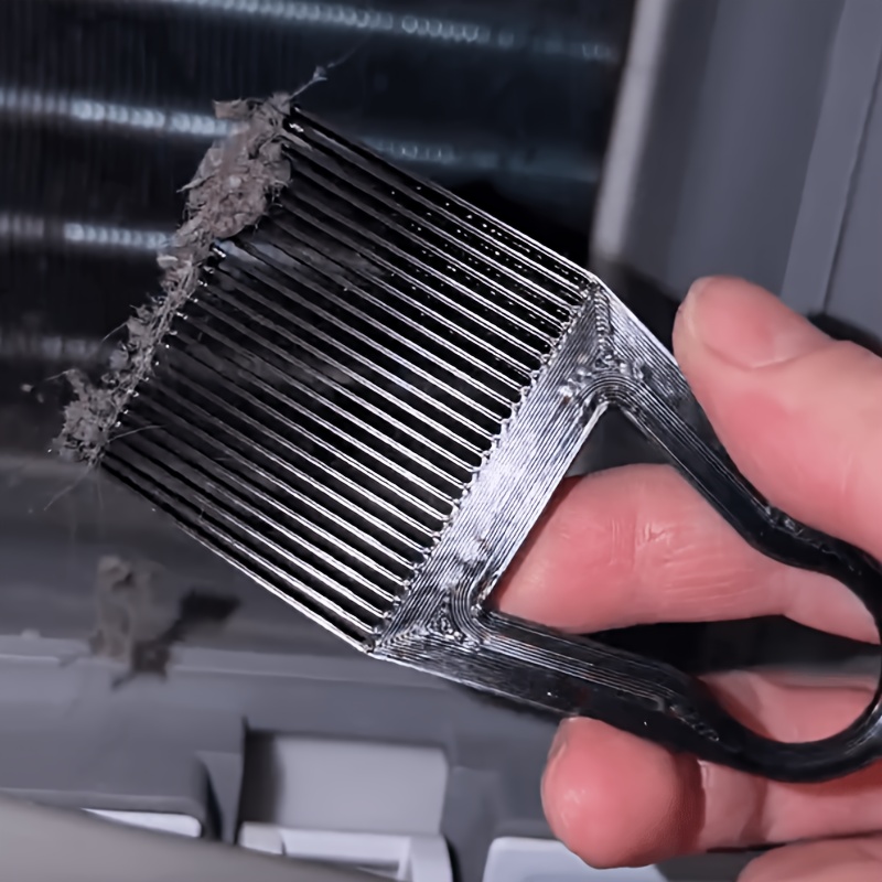 TEMU 1pc Cepillo de limpieza de aletas de intercambiador de para secador de tambor, herramienta eficiente para eliminar pelusa, compatible con de