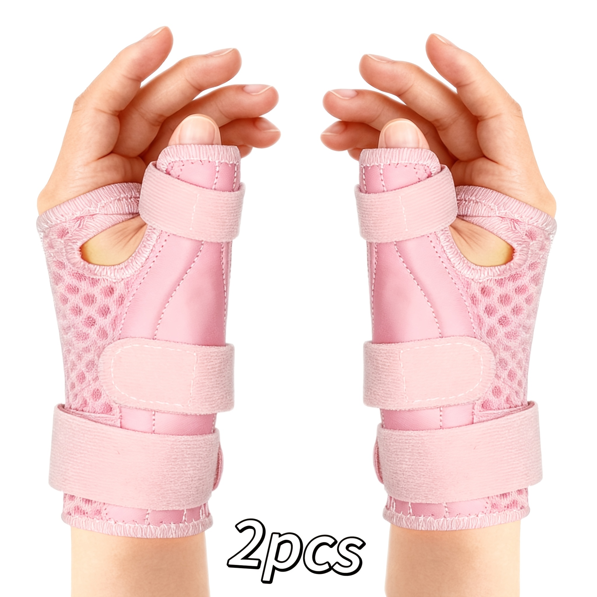 2pcs Adjustable Wrist And Thumb Support Braces, Wrist Joint Wrap And Fixed Support Sleeve, Suitable For Right Or Left Hand Use, Providing Support For The Wrist