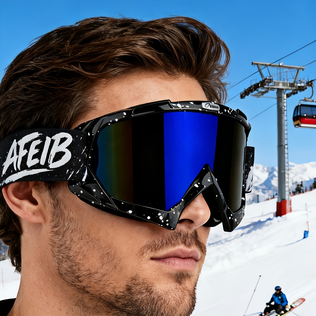 Ski Goggles, Snowboard Glasses for Men and Women, Simple and Stylish Design