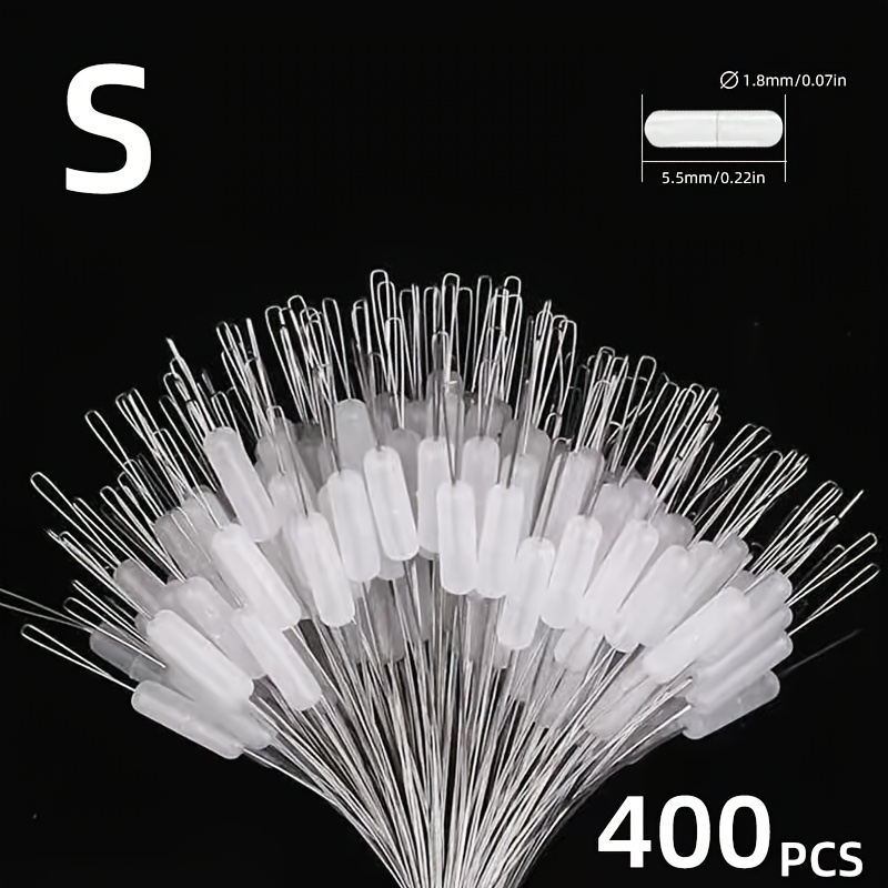 TEMU 1 Paquete/400pcs Transparentes Invisibles, Topes de Flotador de Silicona, Adiciones de Pesca Comunes