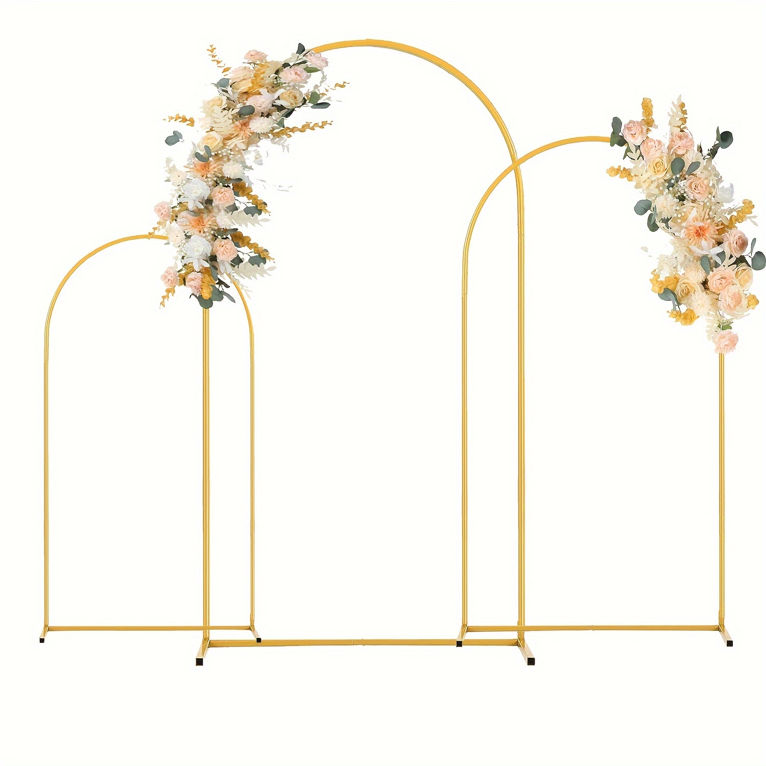 

1pc Metal Backdrop Stand - Wedding Arch, Metal Balloon Arch Kit, Wedding Arches For Ceremony, Wedding Arbor Backdrop Stand For Birthday Party Garden, Garden Floral Balloon Arch Decoration