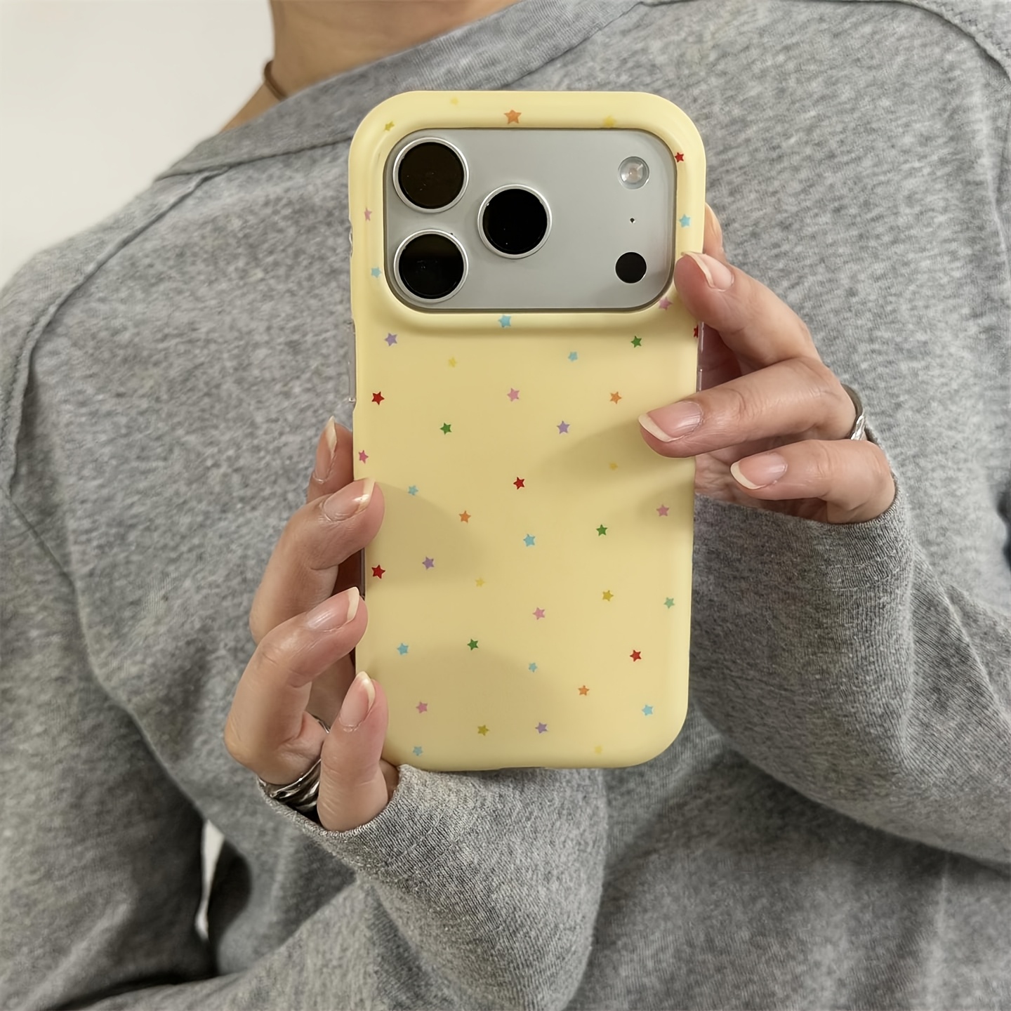 TEMU Phone Case: Cartoon Star Pattern Phone Case, Suitable For Iphone 17, Iphone 17 Pro Max, Iphone 17 Pro/16/11/13/ Plus/15 Pro/15 Pro Max/12/14 Pro