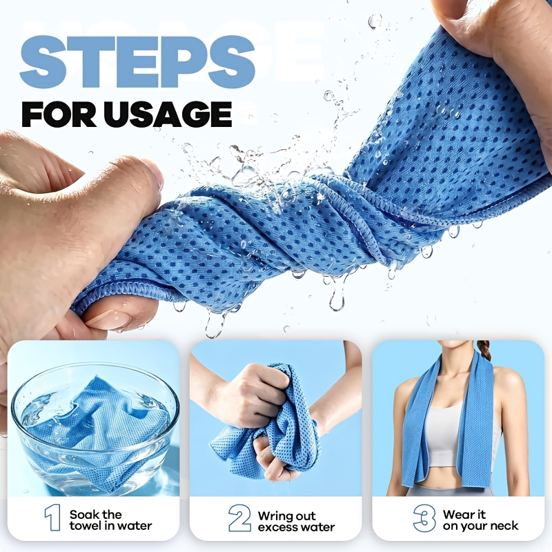 Instant Cooling Towel for Running, Cycling, and Gym