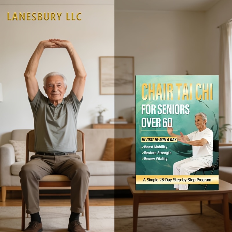 item picture chair   over 60 in just 10 min a   mobility restore strength renew vitality a simple 28 day step by step program   fat burning     stability joint flexibility and  
