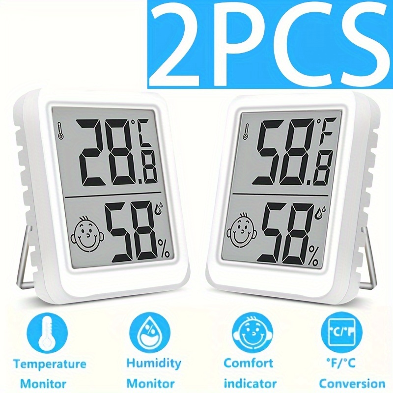 Mini Digital Round Hygrometer Thermometer Probe Indoor - Temu