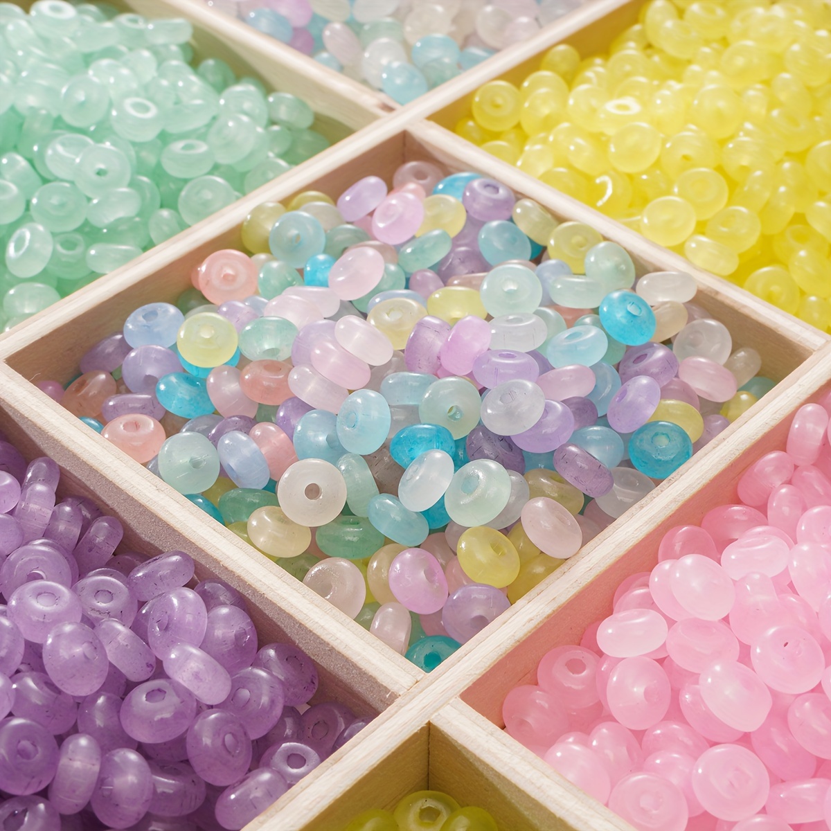 

50pcs 6mm - Round Spacer For Making,