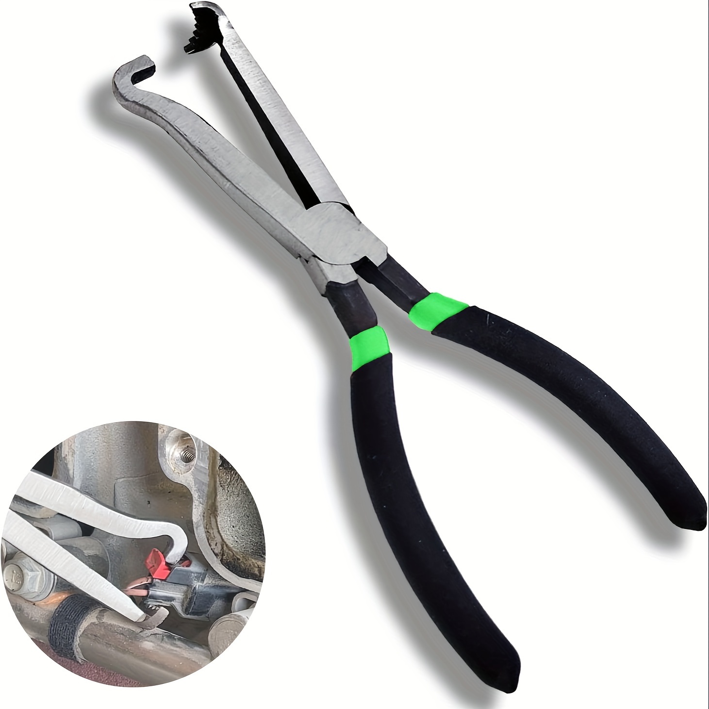 

1pc Electrical Disconnect Pliers - Remove Locking Push-tab Style Electrical Connectors On Mass Airflow (maf) Sensors, Fuel Injectors, Ignition Coils, And Other Applications