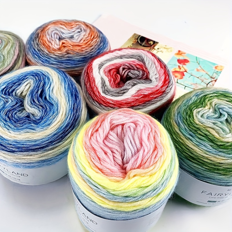 

Jiuweidiaowang Cakes - (60% , 30% , 10% ) - -striping, & For Diy Knitting - Sweaters, Scarves, - 400g, Of 4