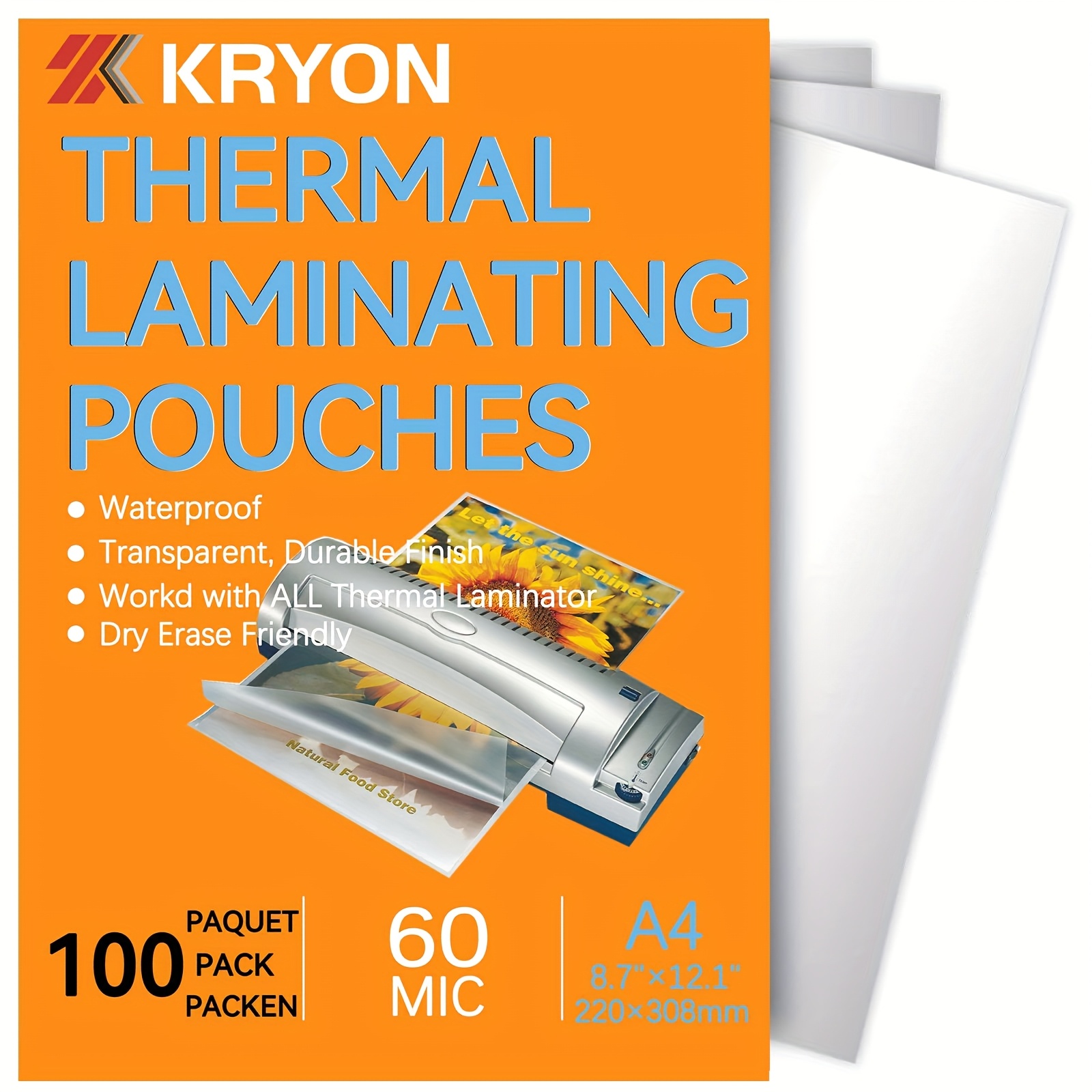 300 Pack Laminating Sheets, Hold 11 X 17 Inch Sheet, 3 Mil Clear Thermal Laminat