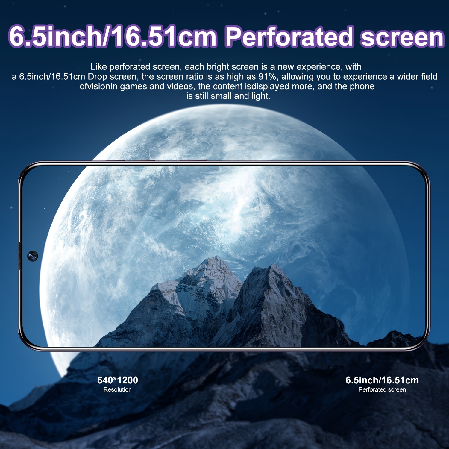 ASTARRY C3 Smartphone, 6.5-inch IPS Display, 2GB RAM, 16GB ROM, 4-Core Processor, 3G, Dual SIM, 2MP Front Camera, 5MP Rear Camera, 3000mAh Battery, Android 8.1, USB Type-C, Wi-Fi, 720p Video, 720x1280 Resolution, Touchscreen, Unlocked - 2024 Model Year