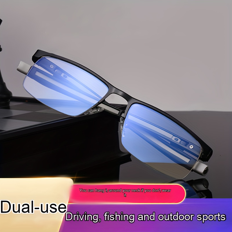 1pza Gafas Bifocales De Metal Para Hombres De Lejos Y Cerca, Uso Dual, De  Zoom Automático +1.0 A +4.0