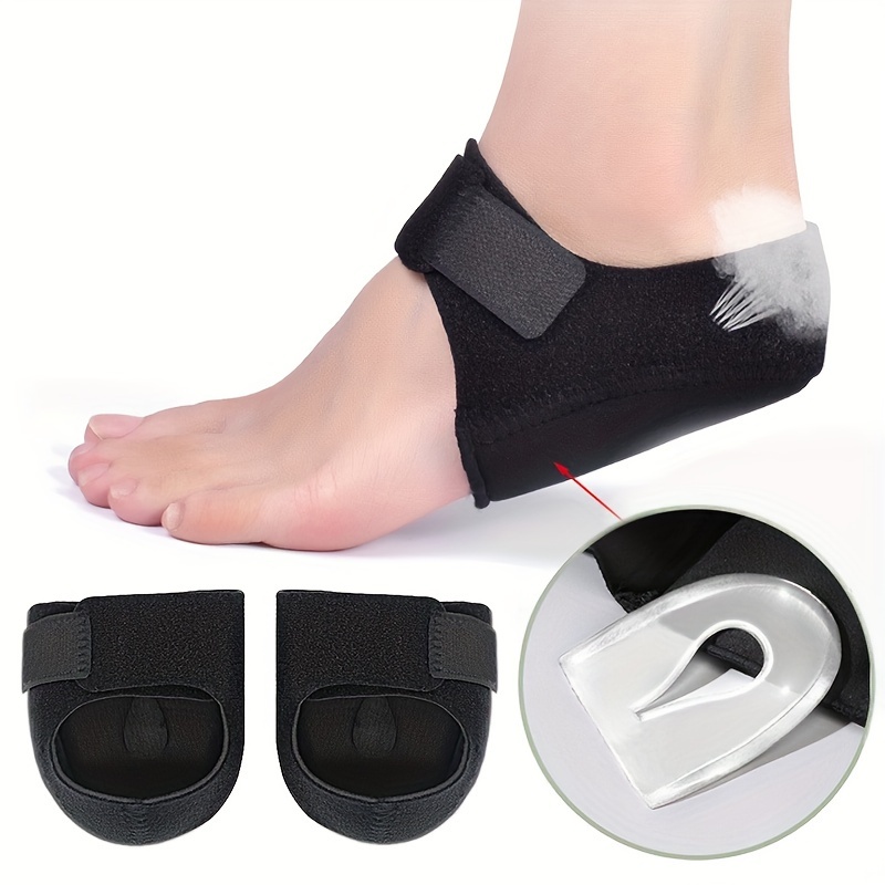 

1pair Silicone Heel Pads, Shock Absorption Non-slip Heel Pads, Comfortable Breathable Heel Protectors