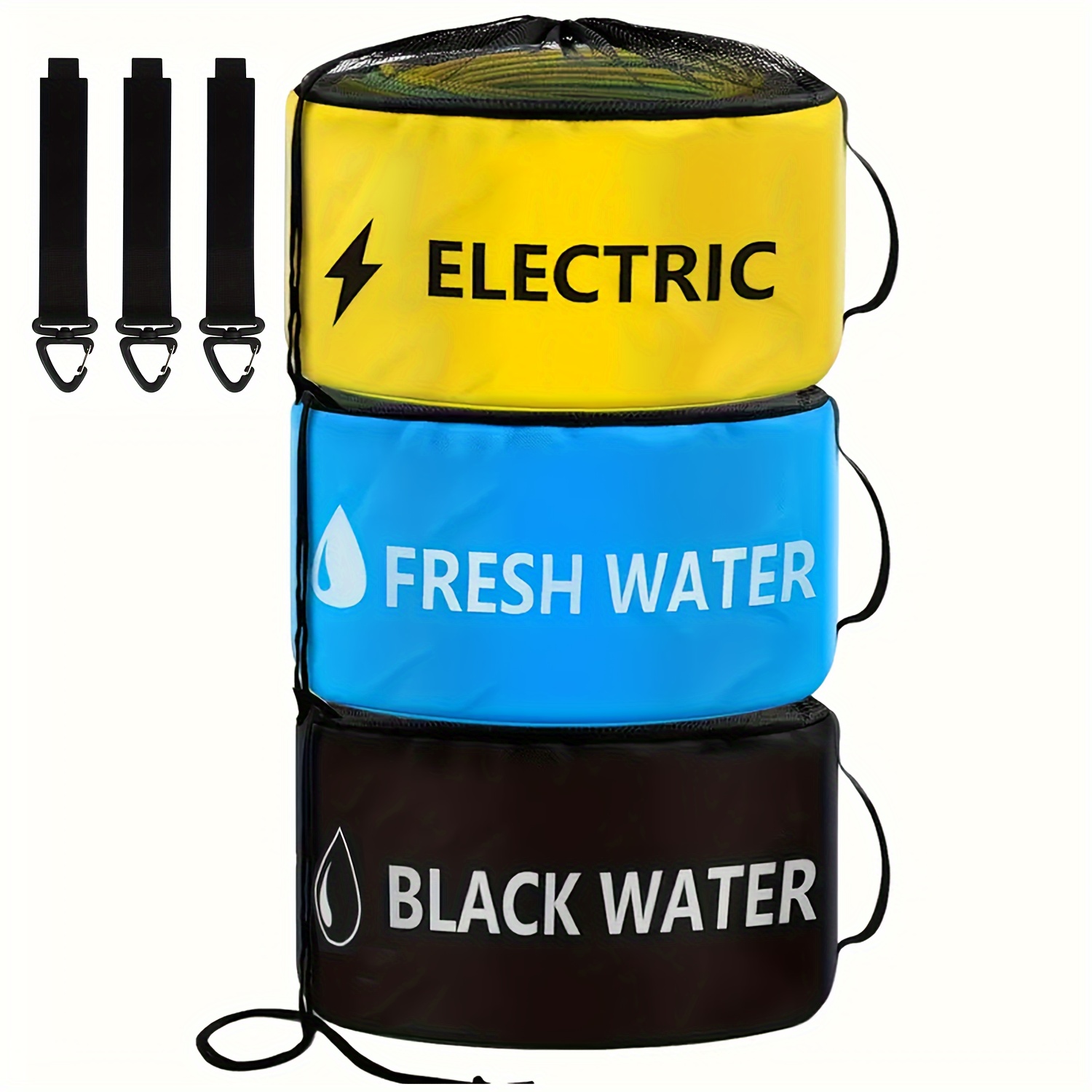 TEMU Rv Hose Storage, 3-pack Rv Hose Storage Bag With Rv Hose Storage, Rv Additions Bag, Rv Utility Bag, Rv Hose Bag For Fresh/ Hoses, Electrical