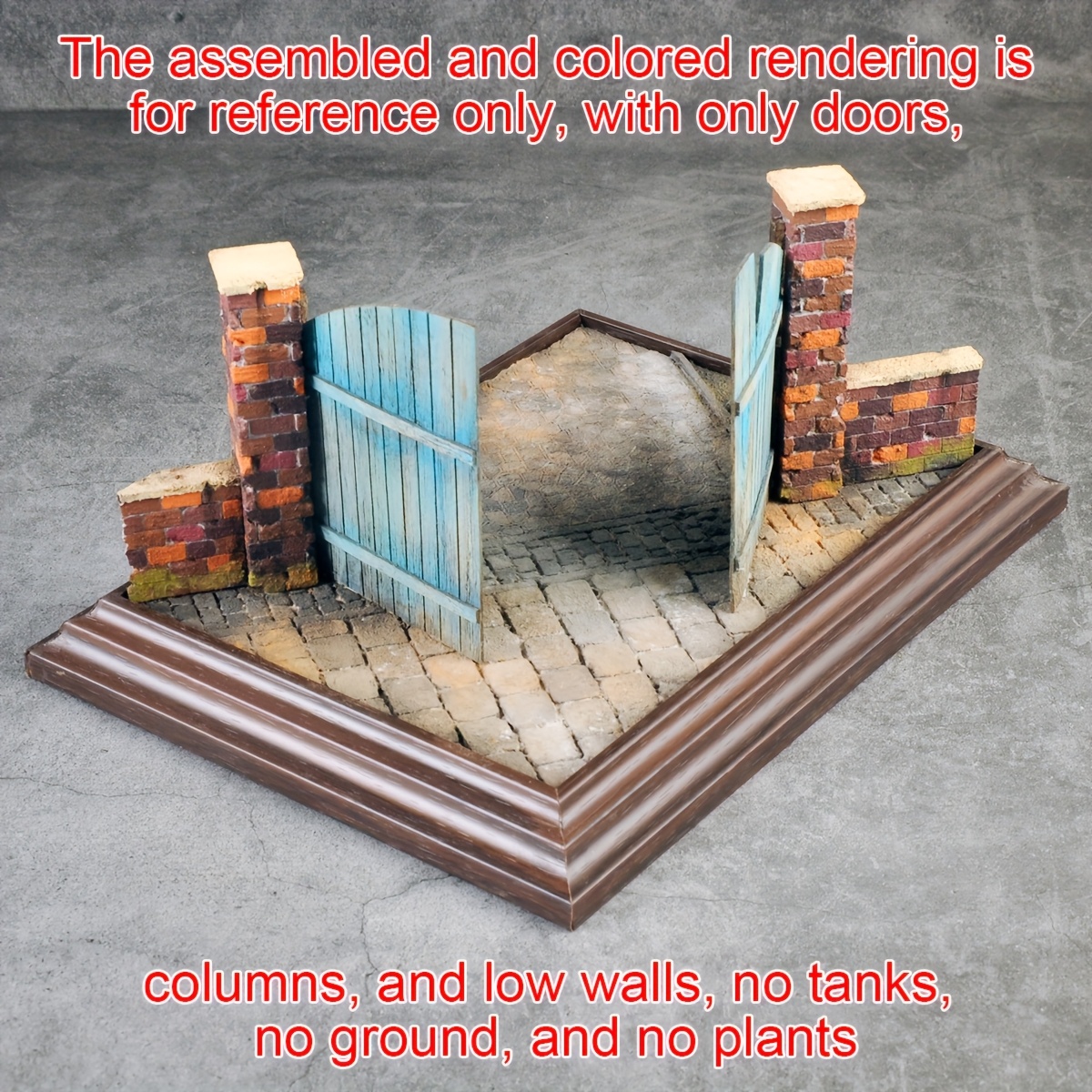 Wooden Doors Assembly Architectural Model