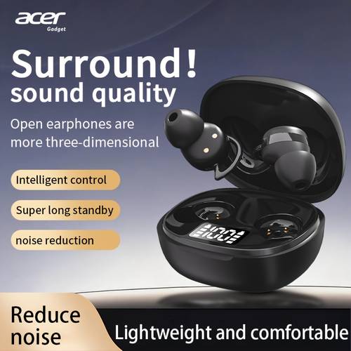 item picture genuine new wireless earbuds mini lightweight in ear with enc smart noise reduction long ideal for sports running cycling work touch control universal for tablet for