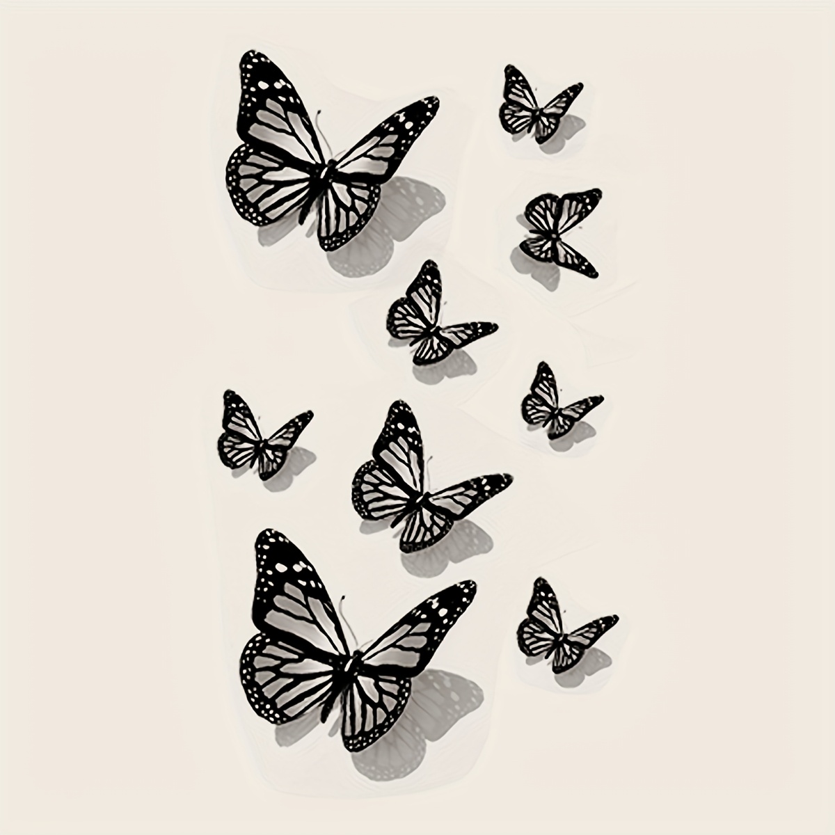 Realistic Pattern Holiday Gift Temporary Waterproof Tattoo Sticker For Arm, Wrist, Shoulder, Neck, Collarbone - 1 Sheet